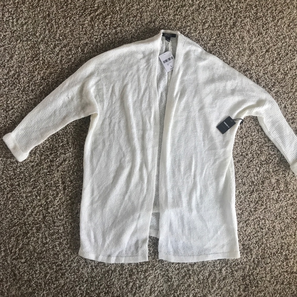 Forever 21 cream cardigan